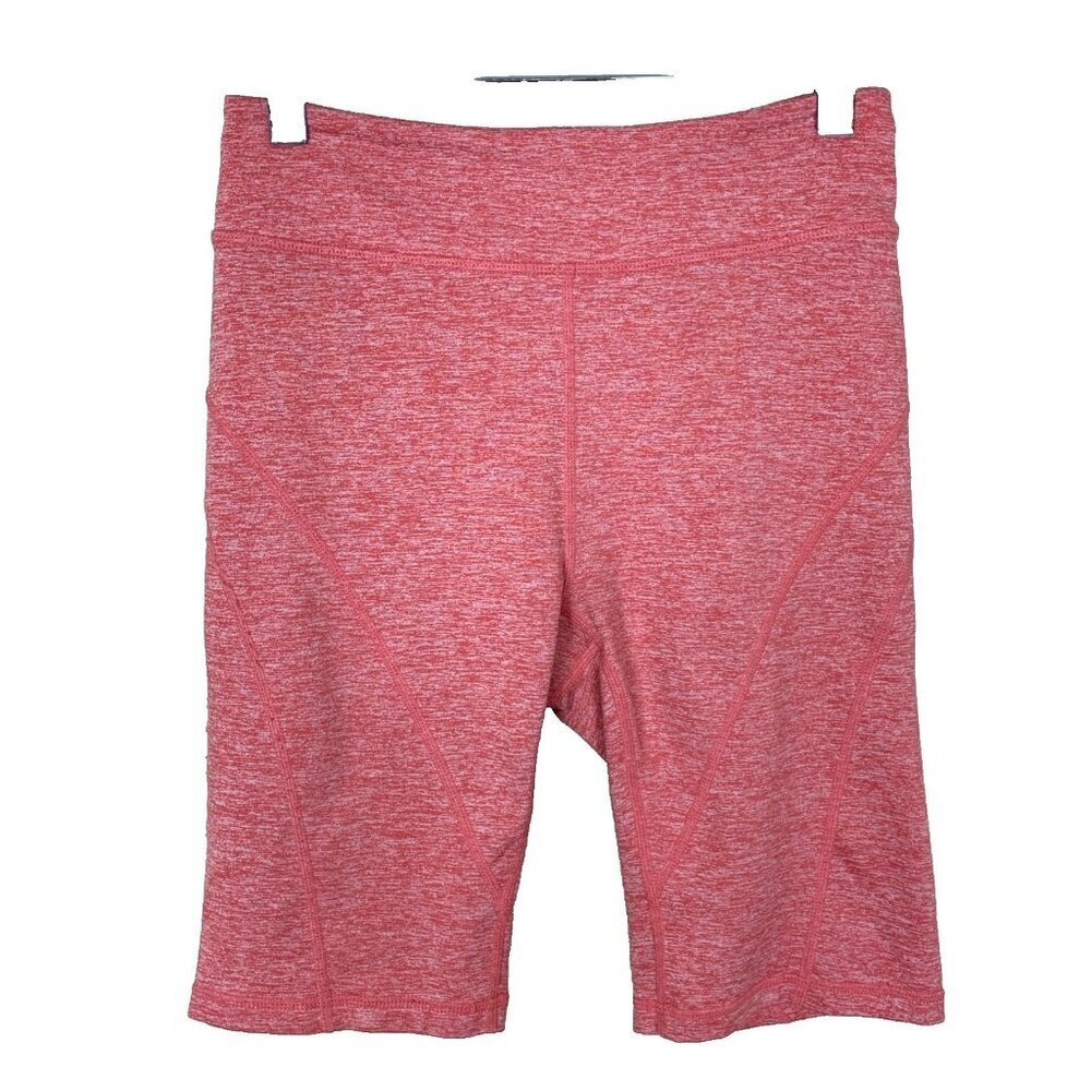 Free People Movement Womens S Biker Shorts Orange Yoga Athleisure Stretch